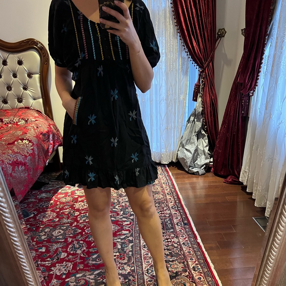 Zara low back mini dress